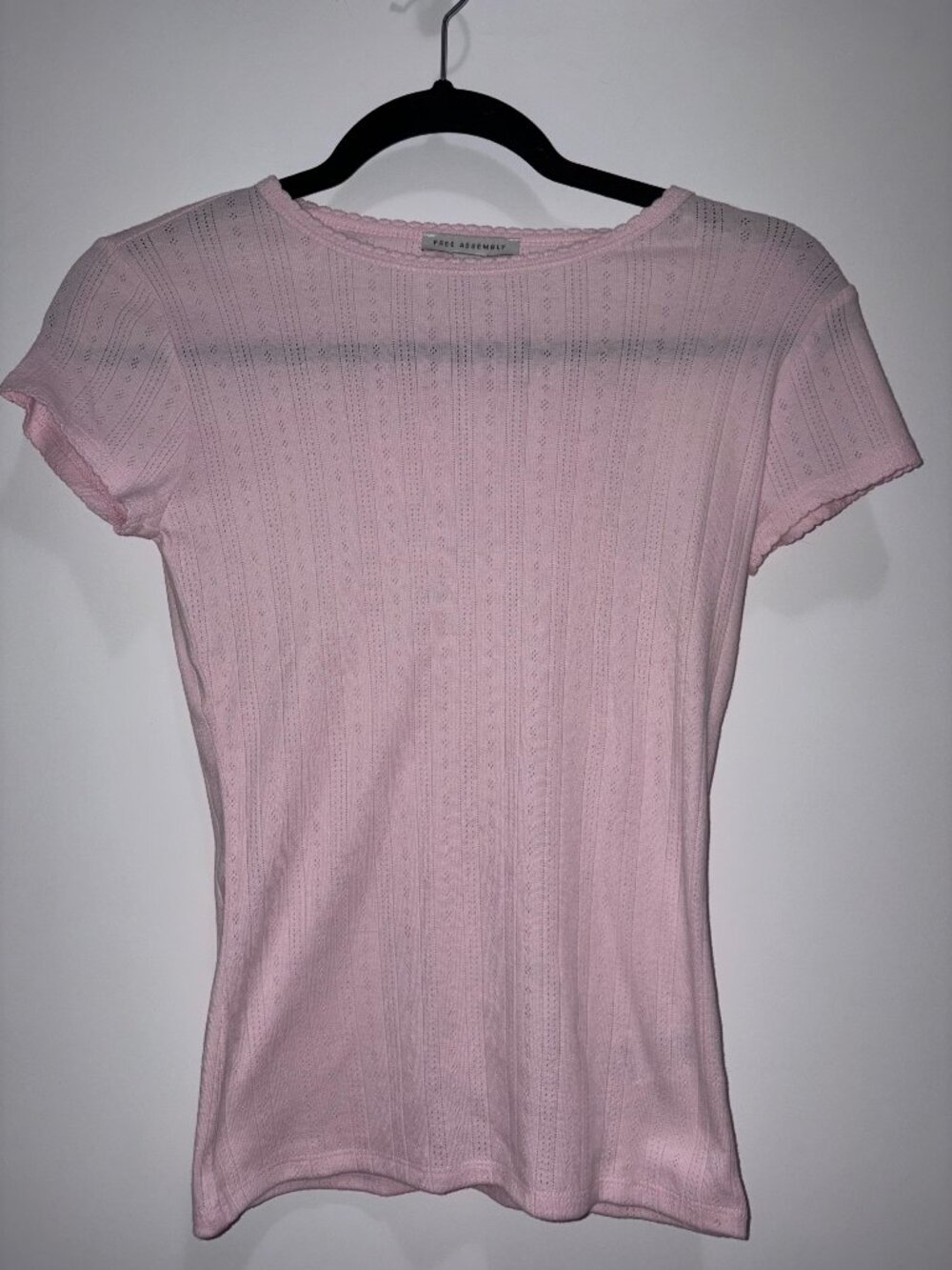 NWT Free Assembly Pointelle Tee